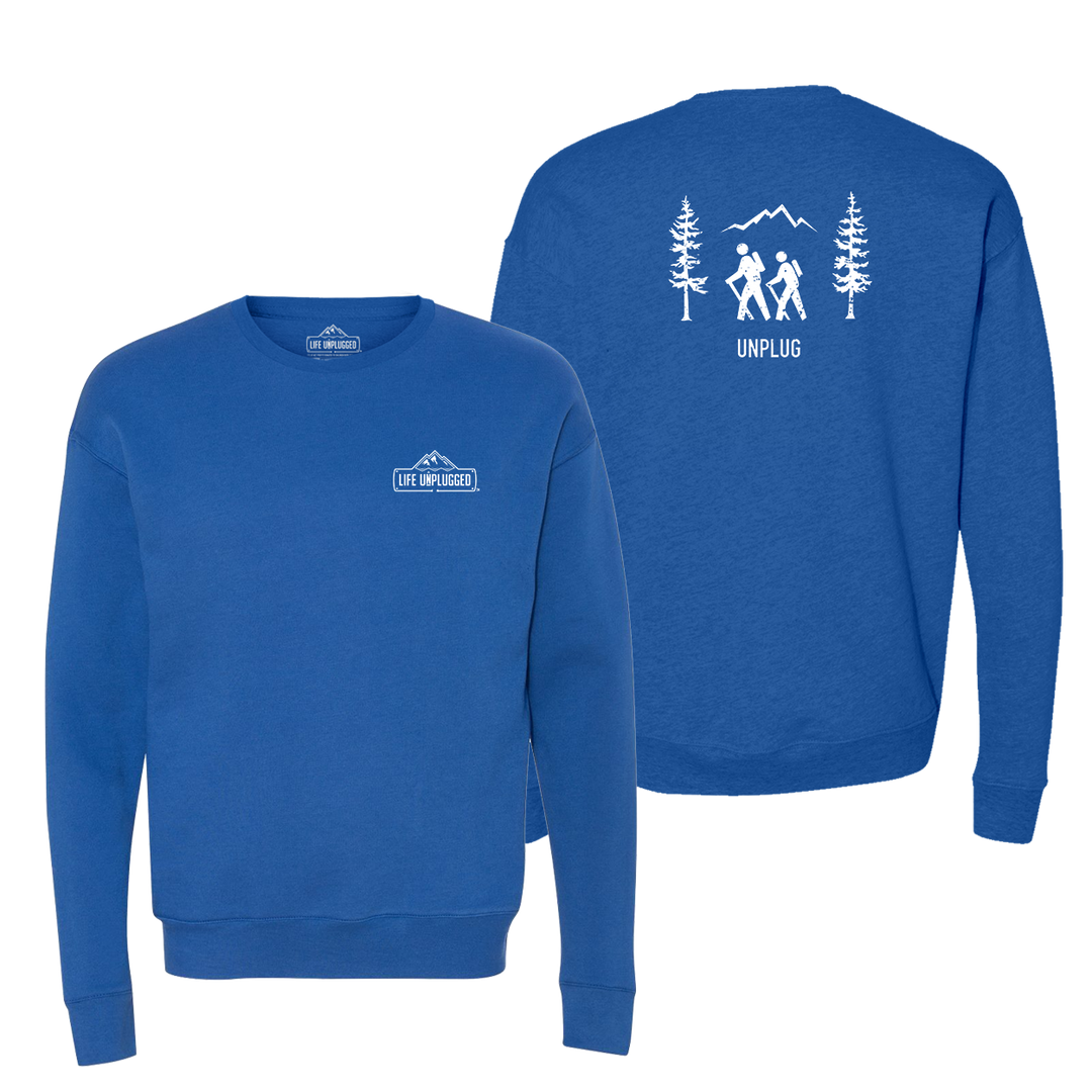 Hiking Scene Midweight Super Soft Crewneck Sweatshirt