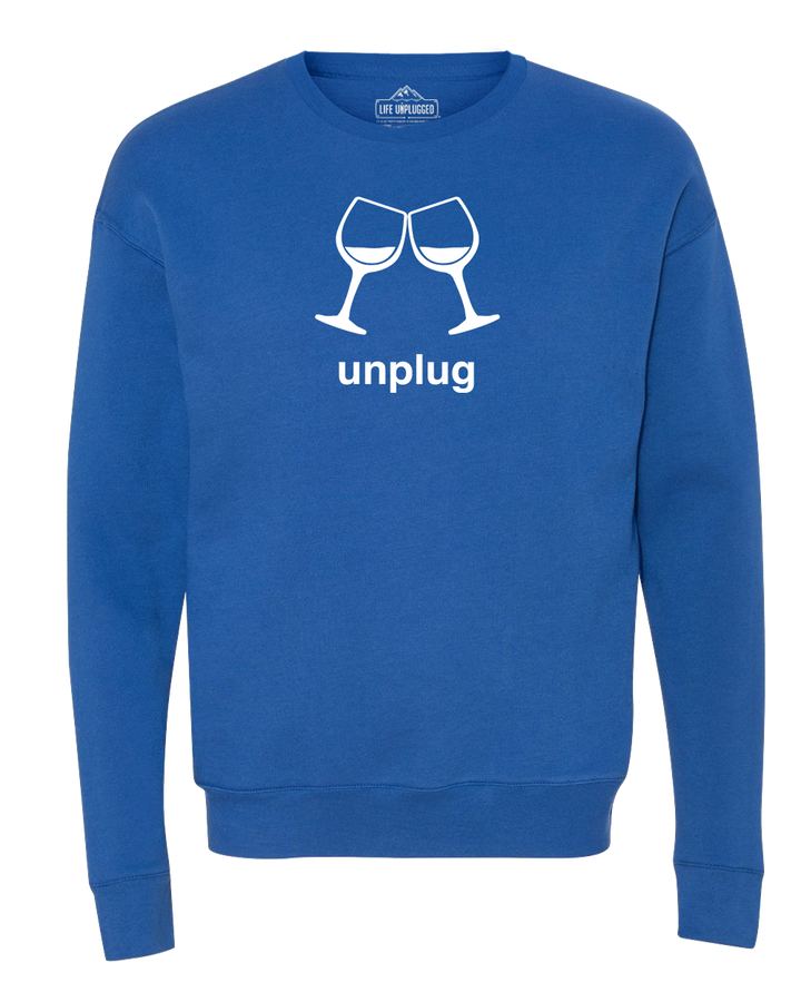 Wine Glass Midweight Super Soft Crewneck Sweatshirt