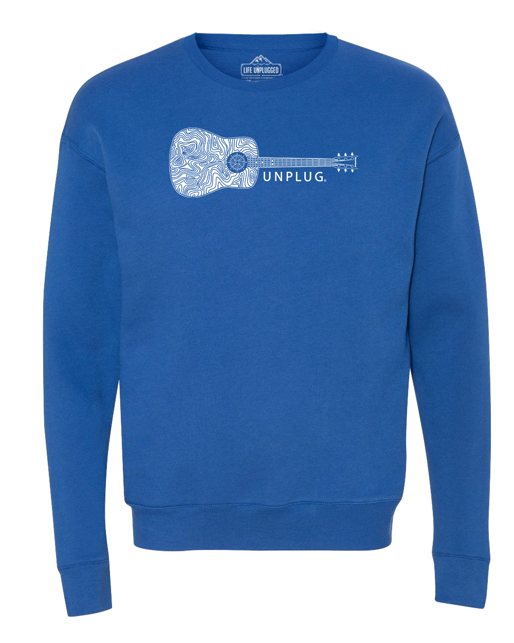 Guitar Mountain Scene Midweight Super Soft Crewneck Sweatshirt