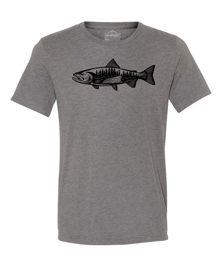 WOODLAND TROUT Triblend T-Shirt