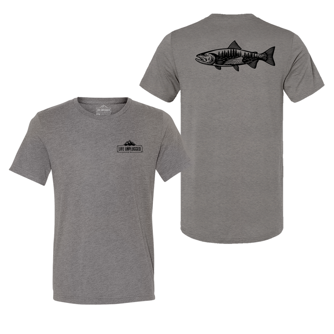 WOODLAND TROUT Triblend T-Shirt