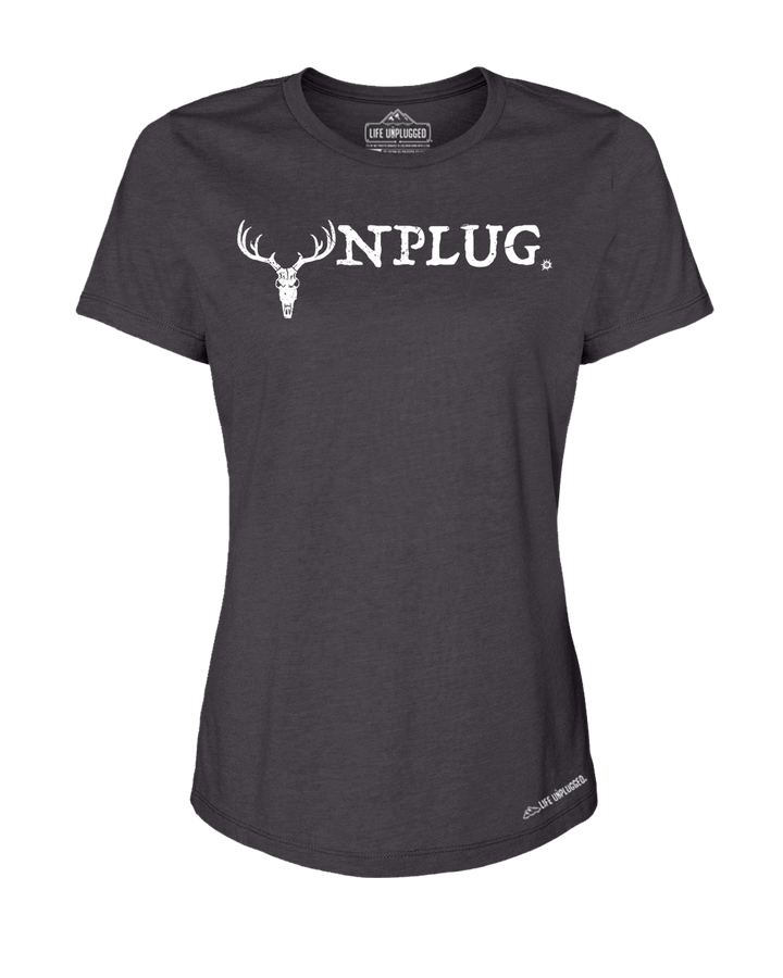 Hunting Premium Women's Relaxed Fit Polyblend T-Shirt - Life Unplugged