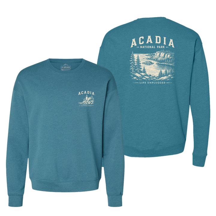 ACADIA NATIONAL PARK Midweight Super Soft Crewneck