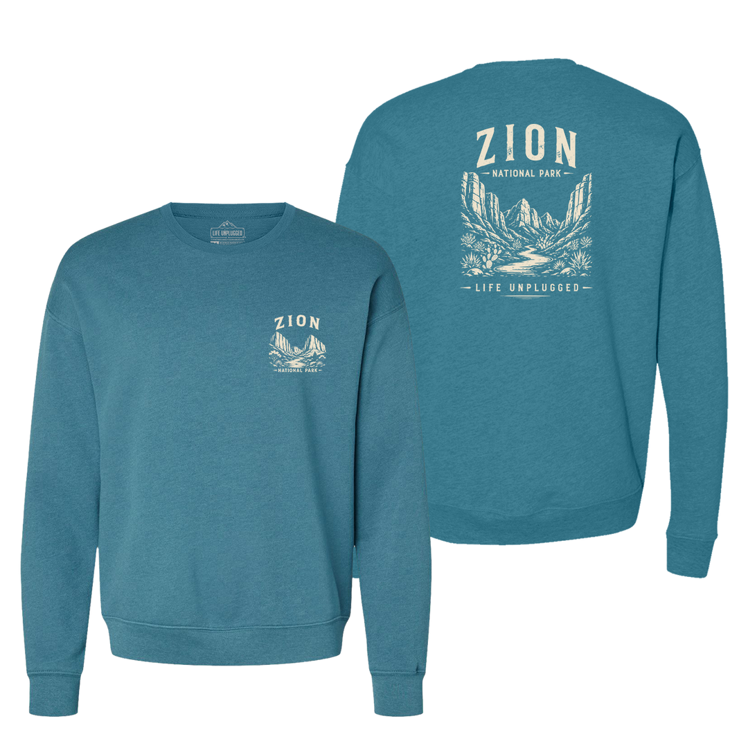 ZION NATIONAL PARK Midweight Super Soft Crewneck