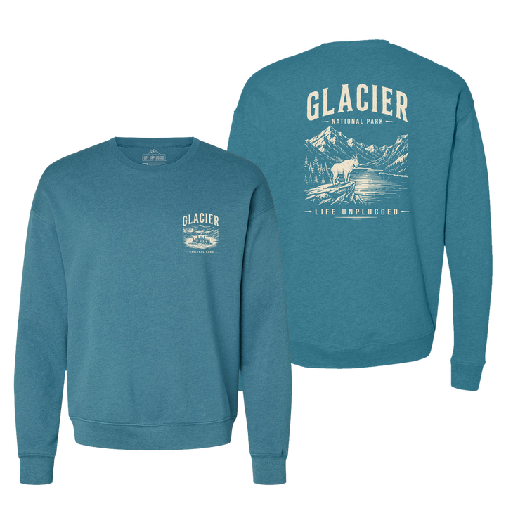 GLACIER NATIONAL PARK Midweight Super Soft Crewneck