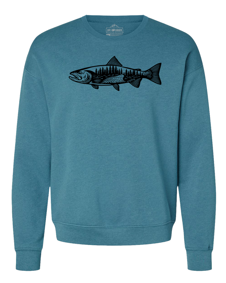 WOODLAND TROUT Midweight Super Soft Crewneck