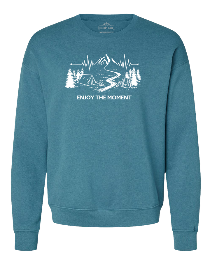 ENJOY THE MOMENT (MOUNTAIN SCENE) Midweight Super Soft Crewneck