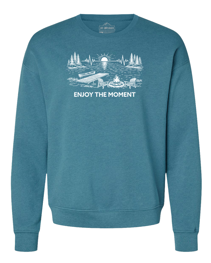 ENJOY THE MOMENT (LAKE SCENE) Midweight Super Soft Crewneck