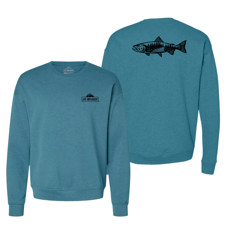 WOODLAND TROUT Midweight Super Soft Crewneck