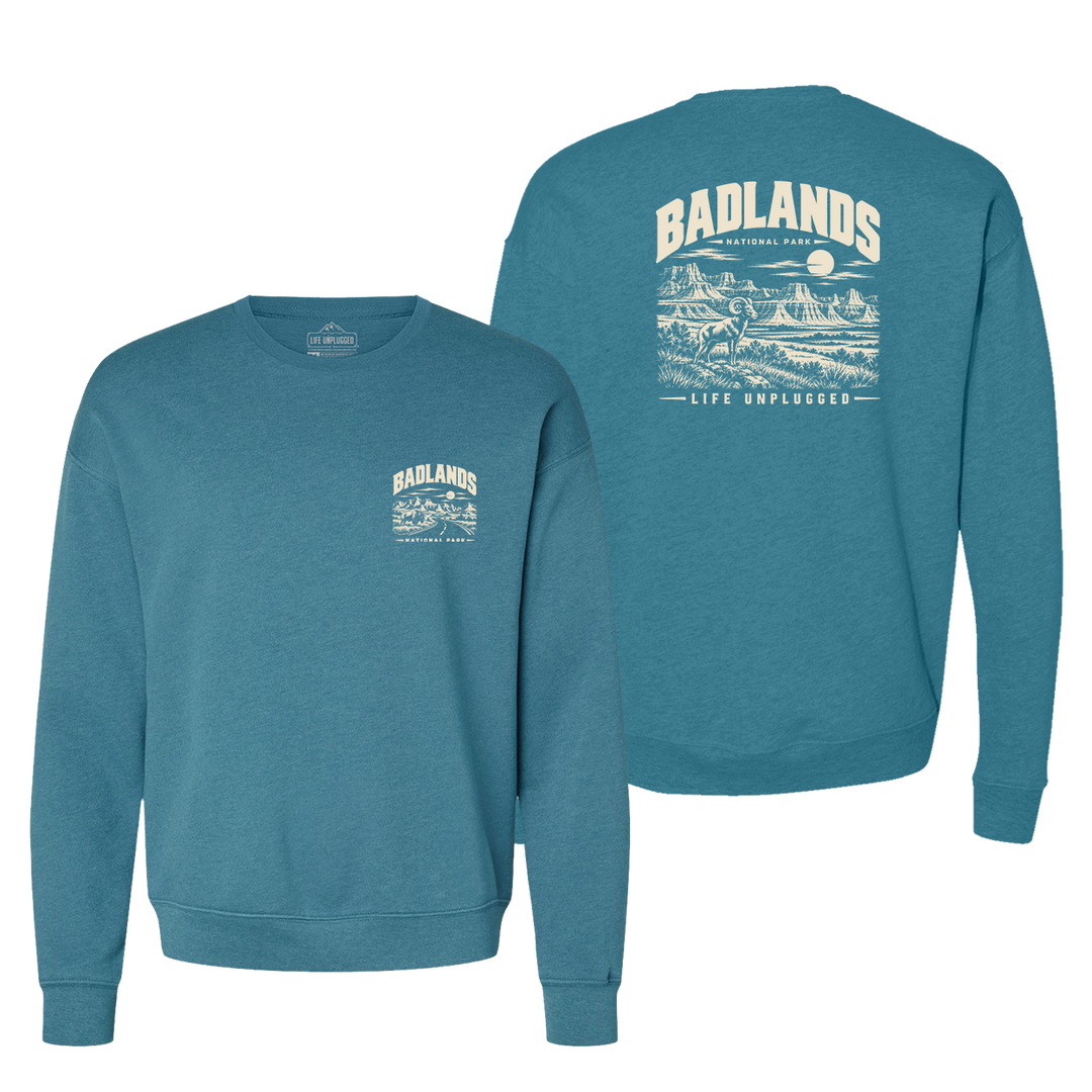 BADLANDS NATIONAL PARK Midweight Super Soft Crewneck