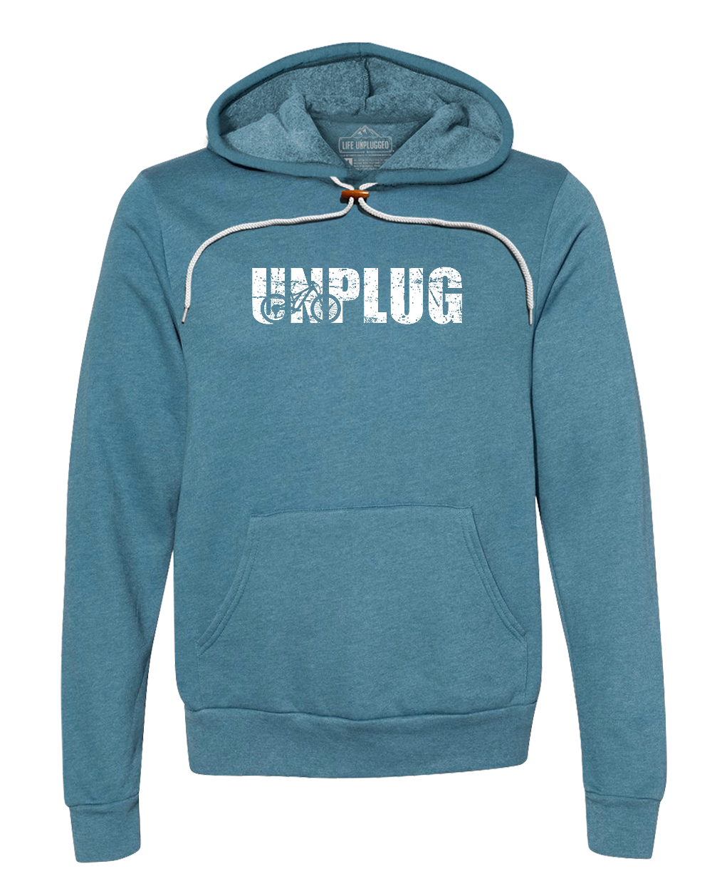 Unplug Mountain Bike Silhouette Super Soft Hoodie