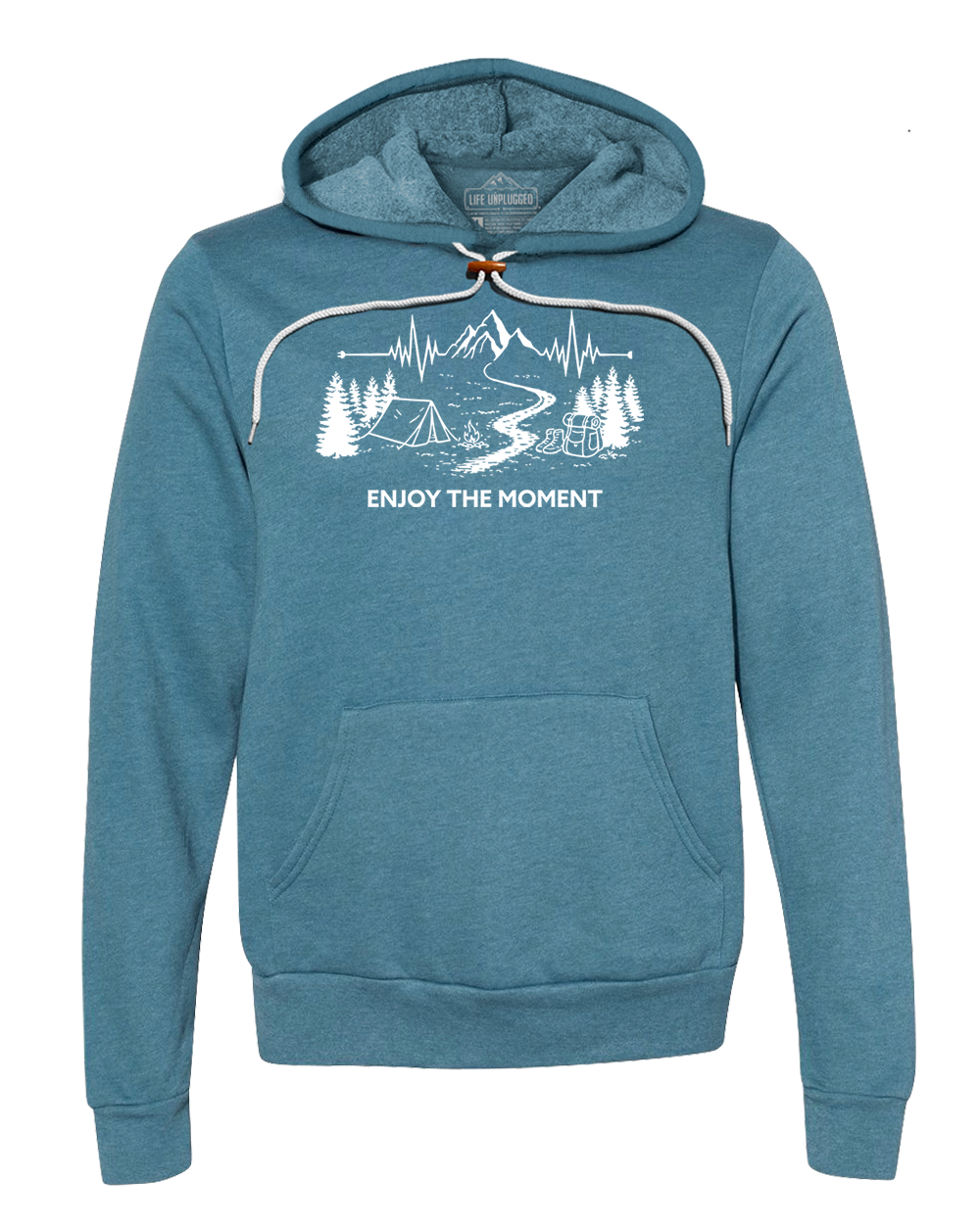 ENJOY THE MOMENT (MOUNTAIN SCENE) Super Soft Hoodie