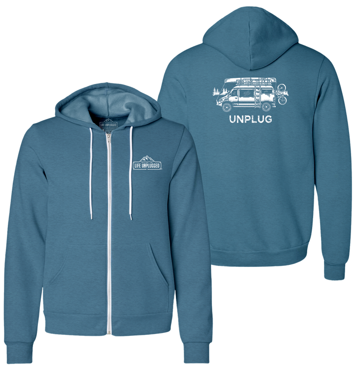 VAN LIFE Supersoft Midweight Zip Up Hoodie