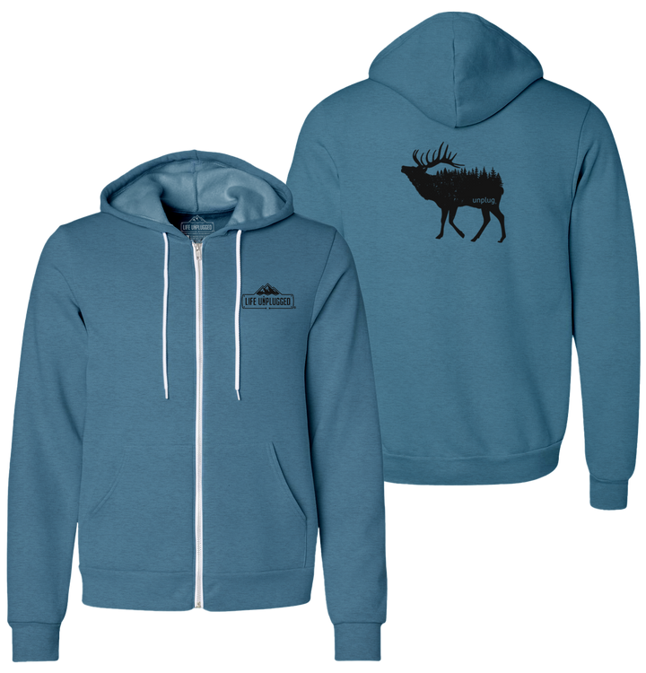 ELK IN THE TREES Supersoft Midweight Zip Up Hoodie