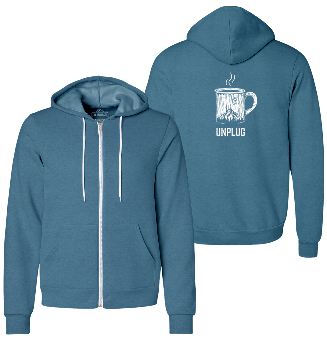 WOODEN COFFEE MUG Supersoft Midweight Zip Up Hoodie