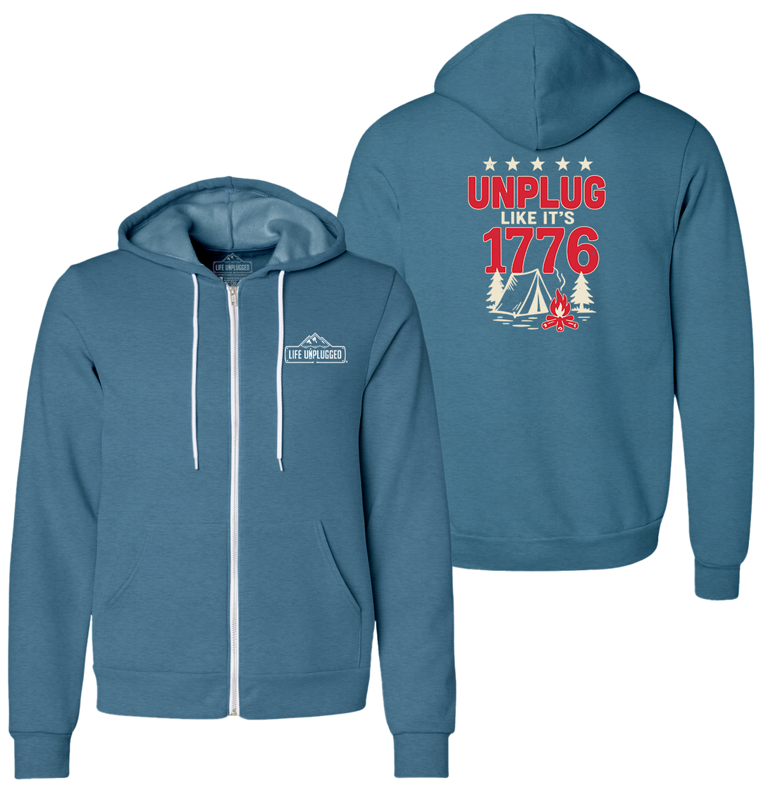 UNPLUG 1776 Supersoft Midweight Zip Up Hoodie