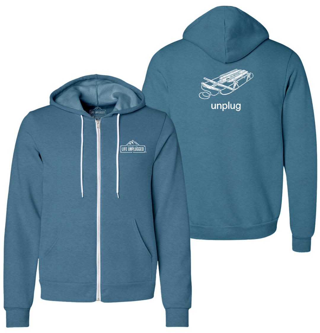 RUNNER SLED Supersoft Midweight Zip Up Hoodie