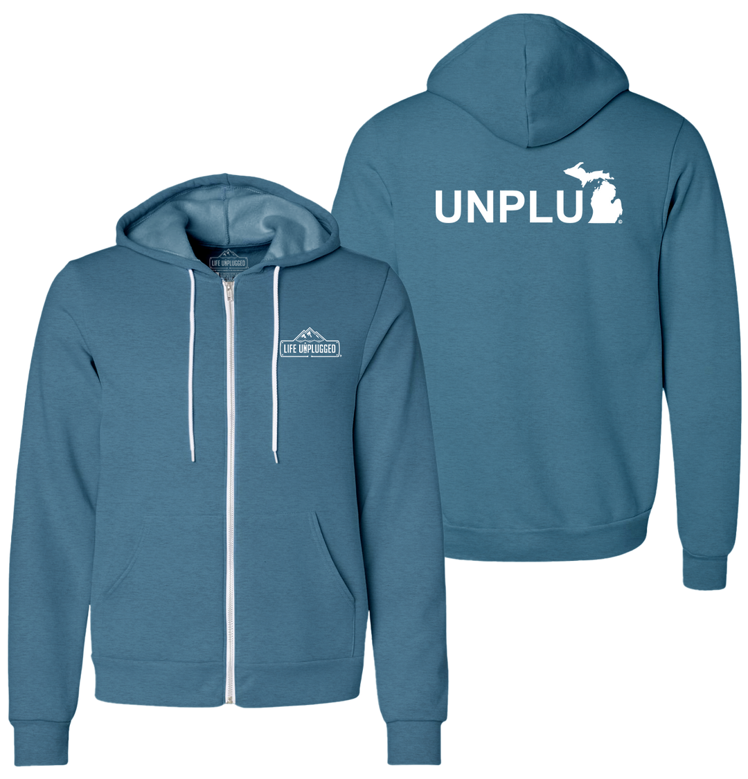 UNPLUG (MI) Supersoft Midweight Zip Up Hoodie