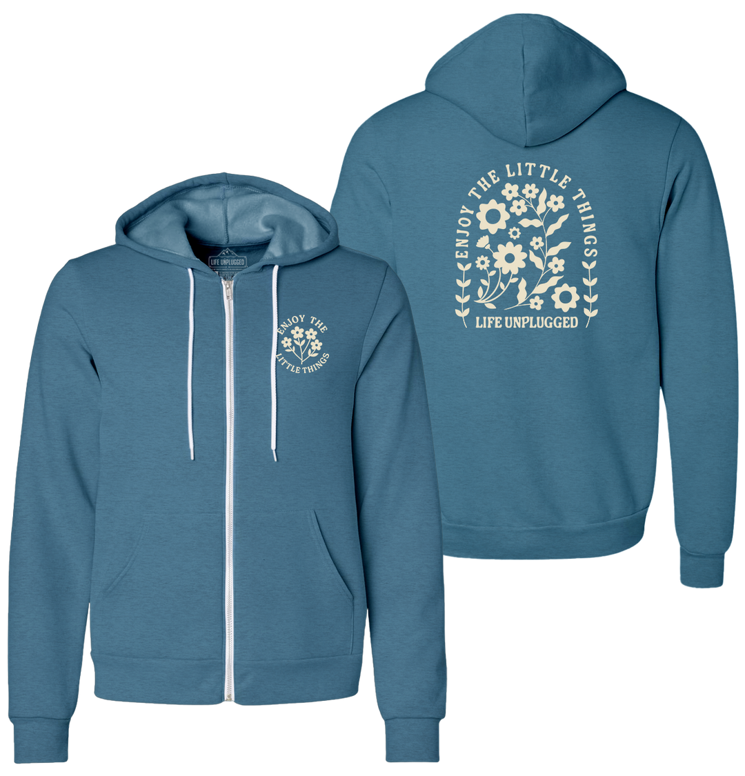 ENJOY THE LITTLE THINGS Supersoft Midweight Zip Up Hoodie