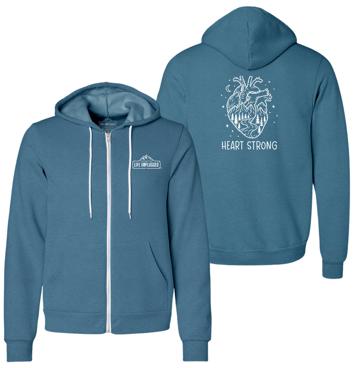 ADVENTURE AWAITS Supersoft Midweight Zip Up Hoodie
