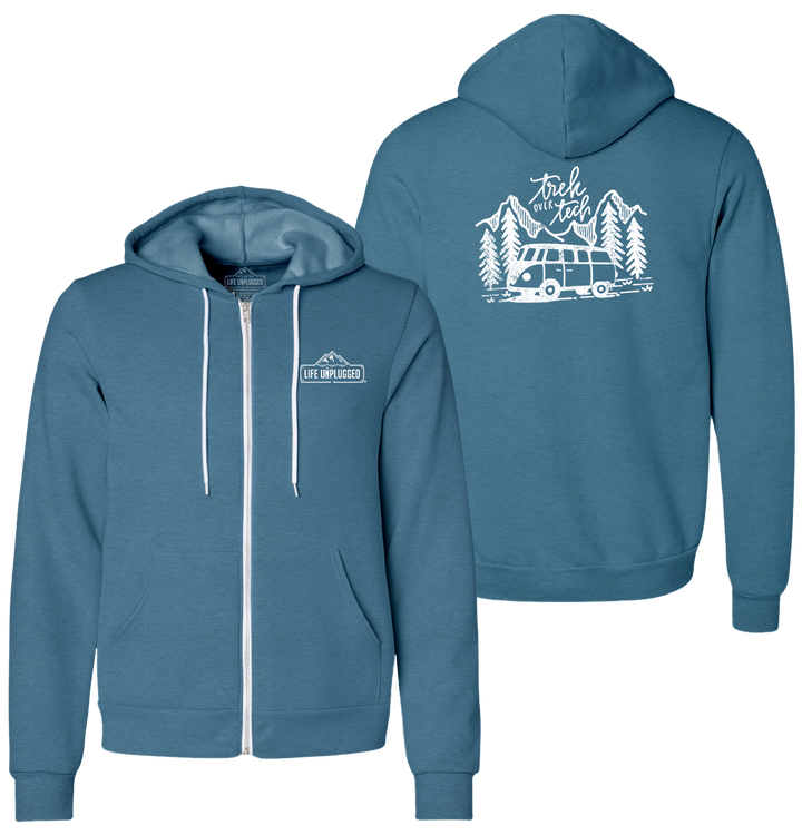 TREK OVER TECH Supersoft Midweight Zip Up Hoodie