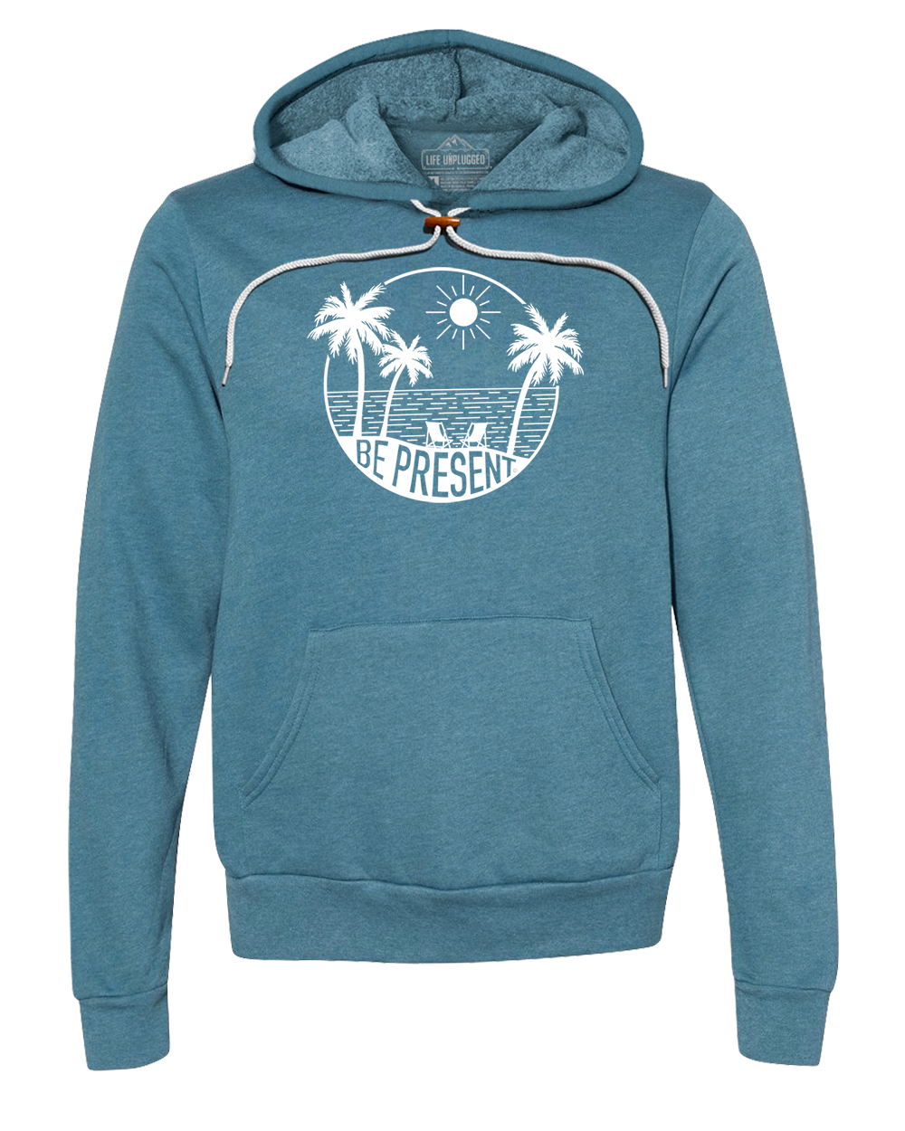 Be Present Beach Premium Super Soft Hooded Sweatshirt