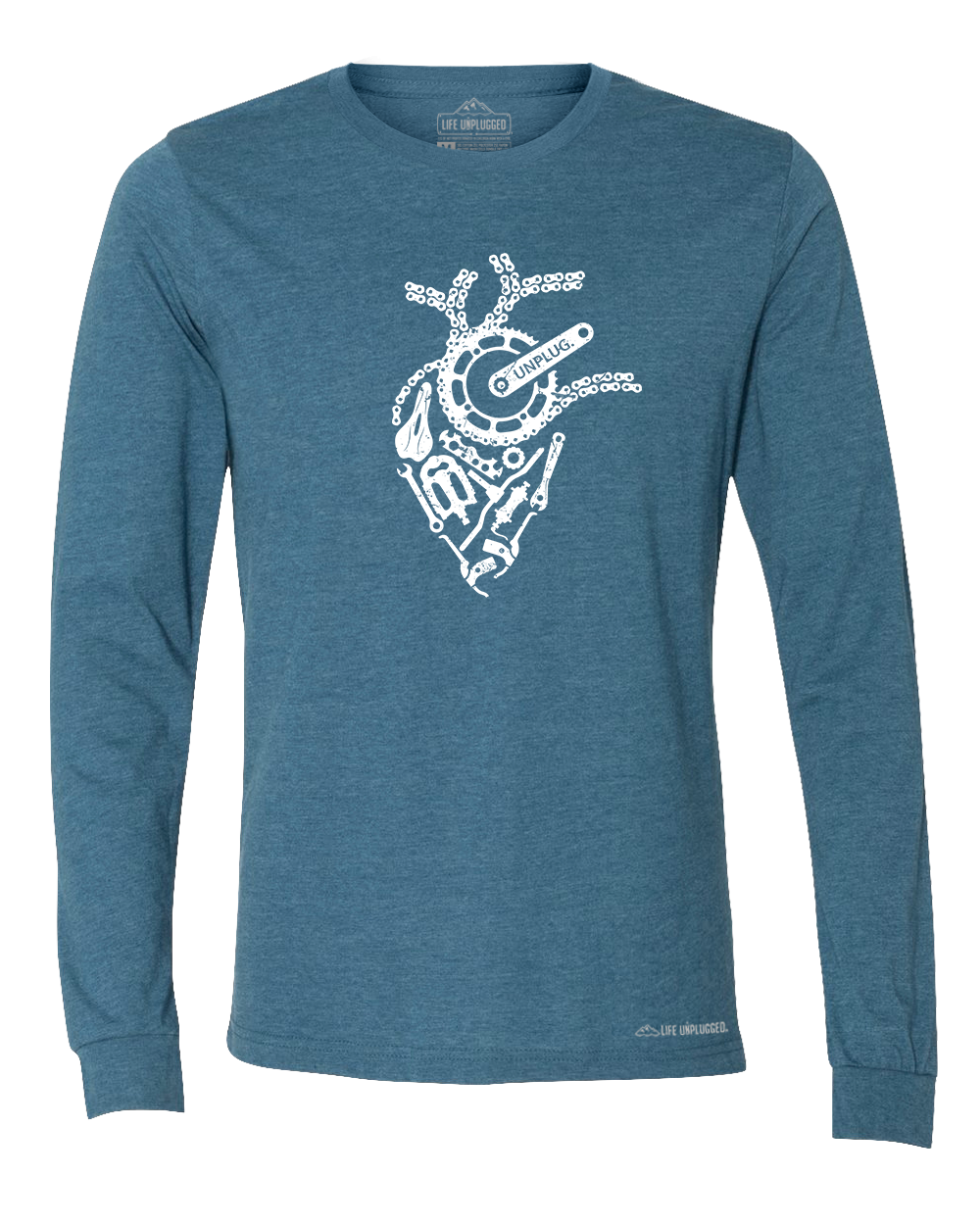 Anatomical Heart (Bicycle Parts) Premium Polyblend Long Sleeve T-Shirt
