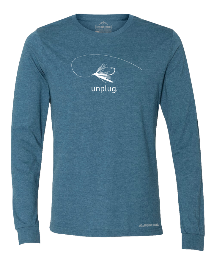 Fly Fishing Premium Polyblend Long Sleeve T-Shirt - Life Unplugged