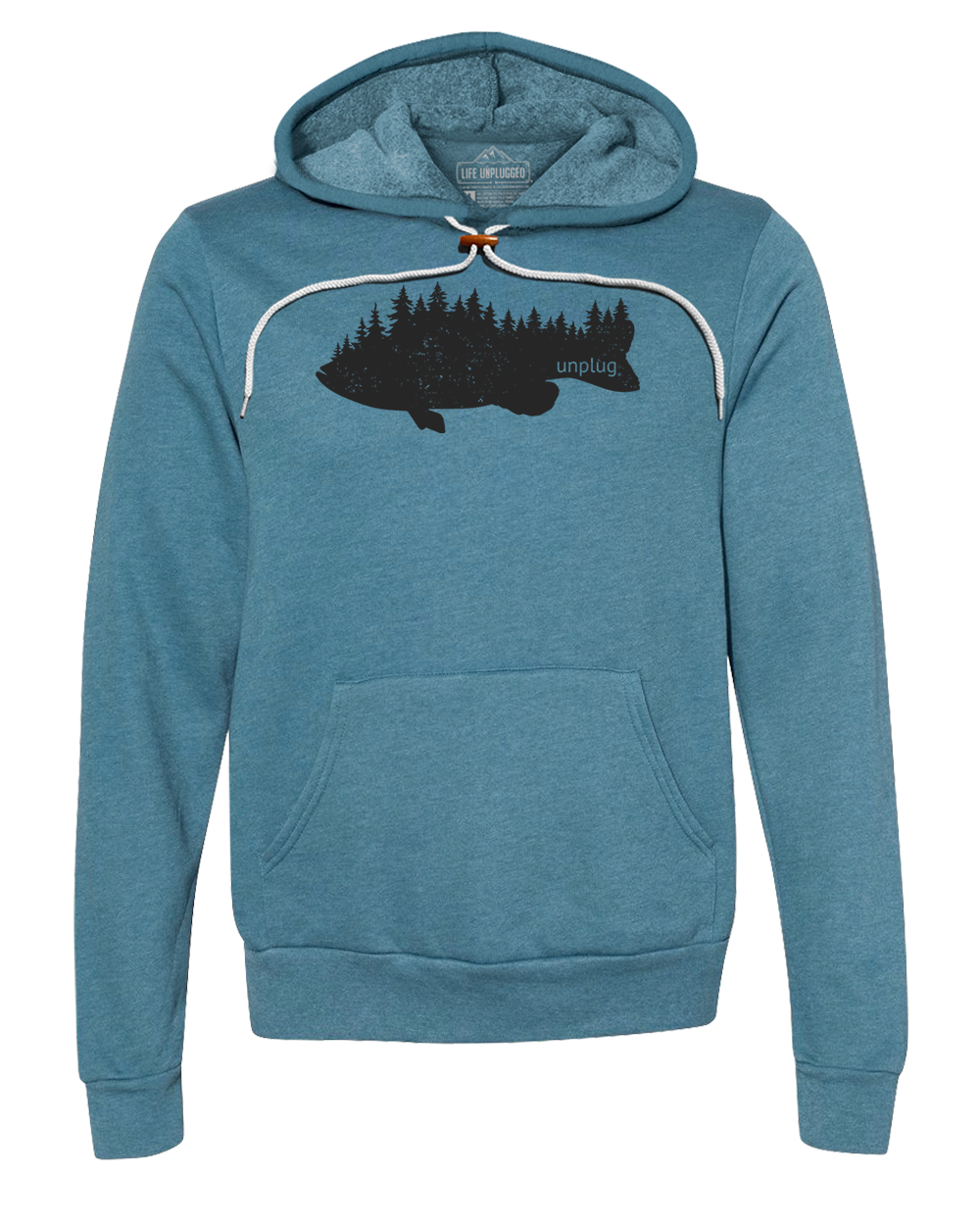 Bass In The Trees Premium Super Soft Hooded Sweatshirt - Life Unplugged