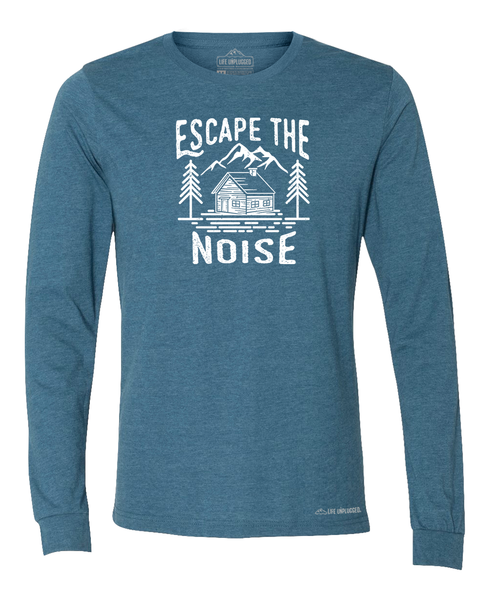 Escape The Noise Premium Polyblend Long Sleeve T-Shirt - Life Unplugged
