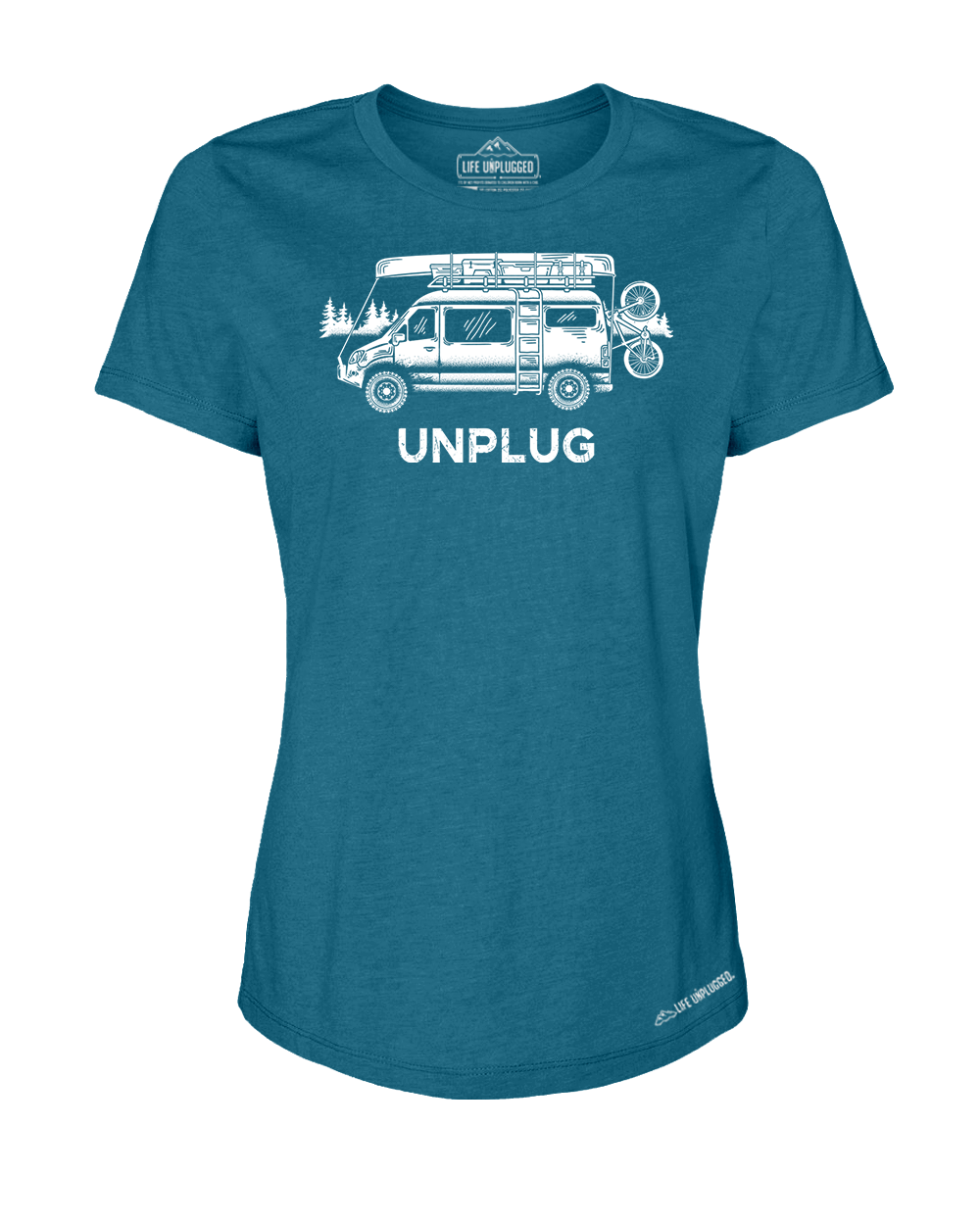 Van Life Premium Women's Relaxed Fit Polyblend T-Shirt - Life Unplugged