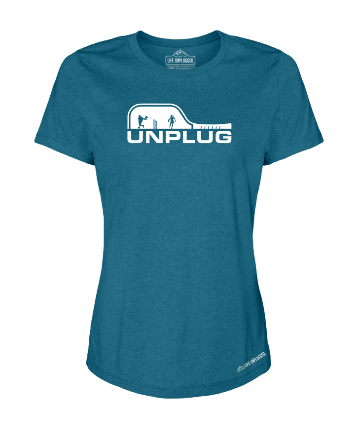 Pickleball Premium Women's Relaxed Fit Polyblend T-Shirt - Life Unplugged