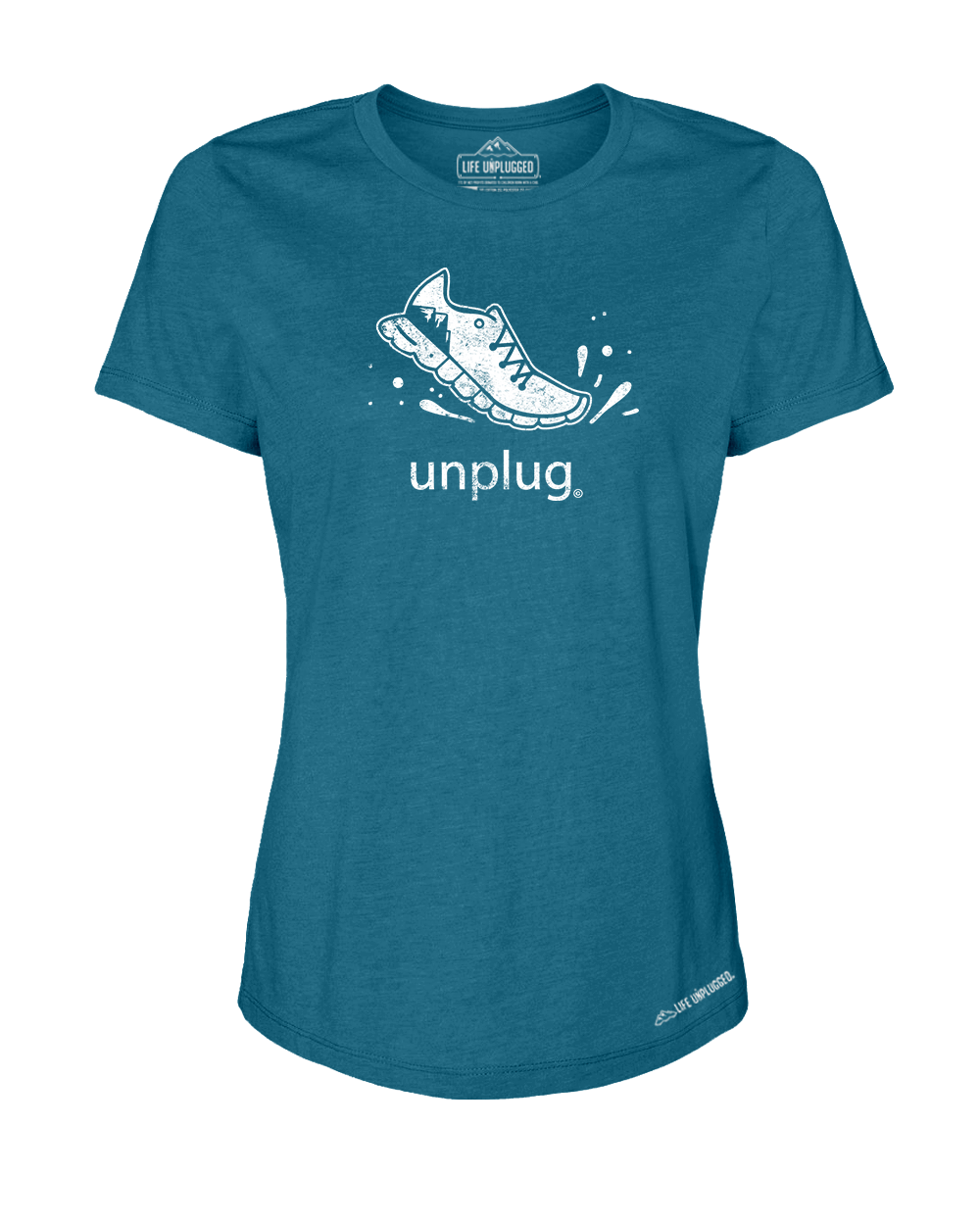 Running Premium Women's Relaxed Fit Polyblend T-Shirt - Life Unplugged