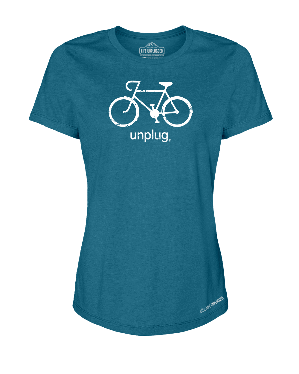 Road Bike Premium Women's Relaxed Fit Polyblend T-Shirt - Life Unplugged
