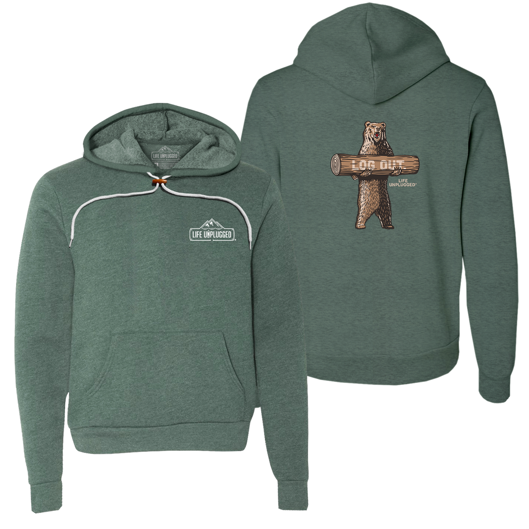 LOG OUT BEAR Super Soft Hoodie
