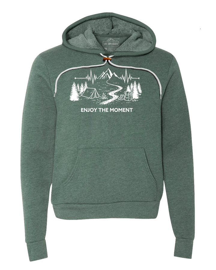 ENJOY THE MOMENT (MOUNTAIN SCENE) Super Soft Hoodie