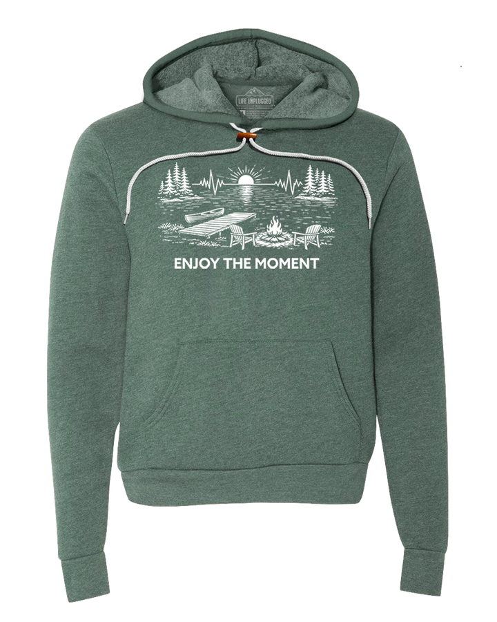 ENJOY THE MOMENT (LAKE SCENE) Super Soft Hoodie