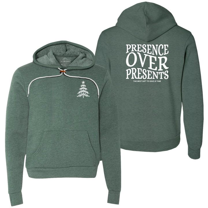 Presence Over Presents Super Soft Hoodie