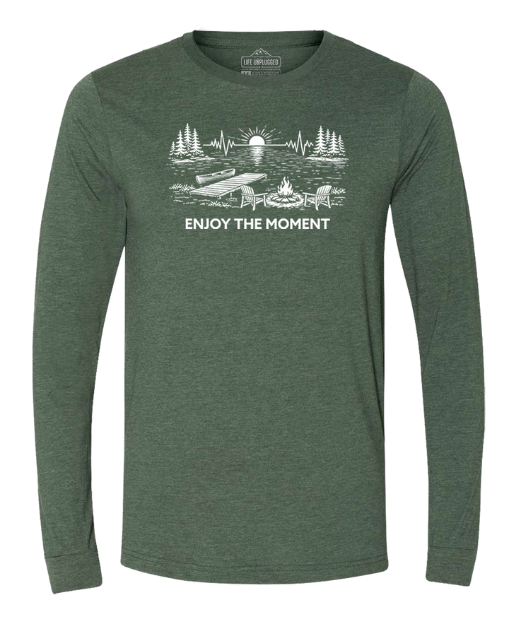ENJOY THE MOMENT (LAKE SCENE) Long Sleeve T-Shirt