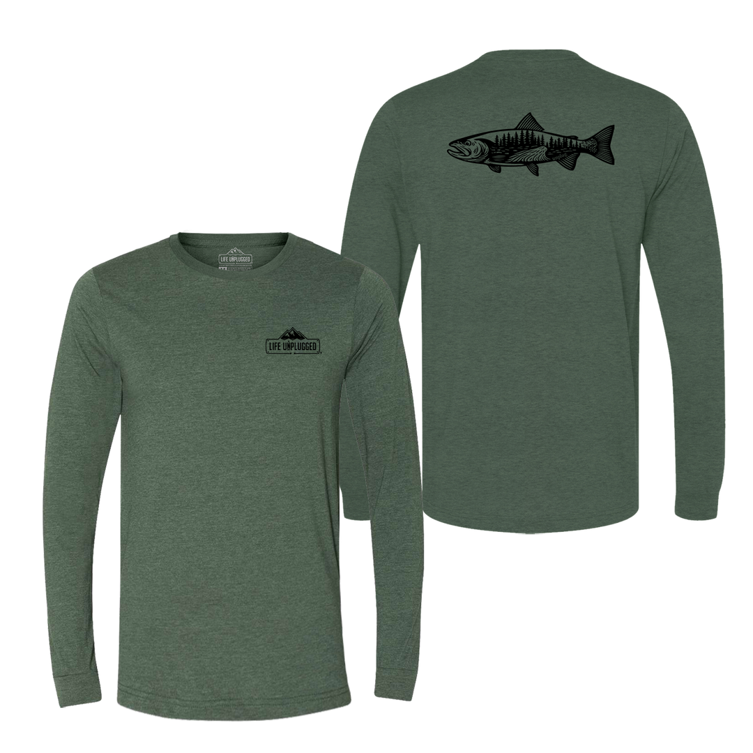 WOODLAND TROUT Long Sleeve T-Shirt