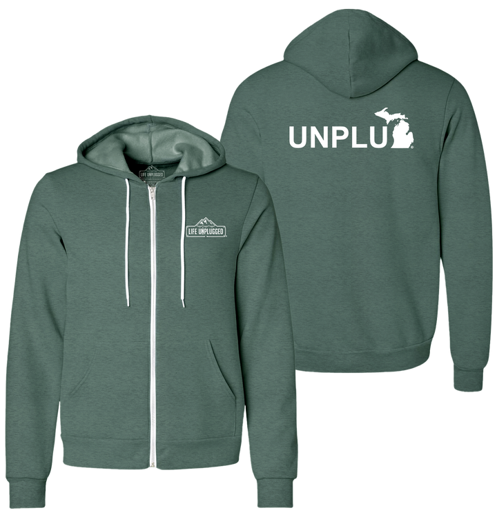 UNPLUG (MI) Supersoft Midweight Zip Up Hoodie