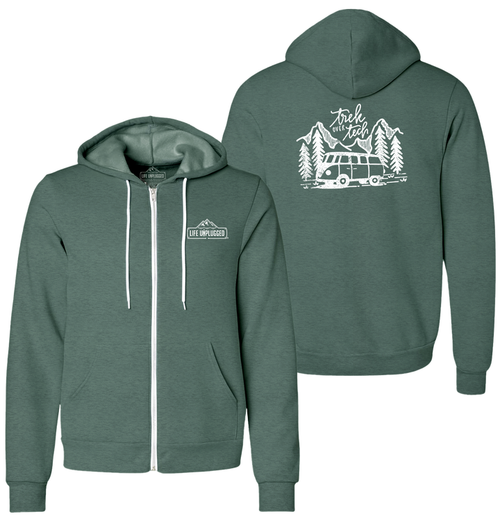TREK OVER TECH Supersoft Midweight Zip Up Hoodie