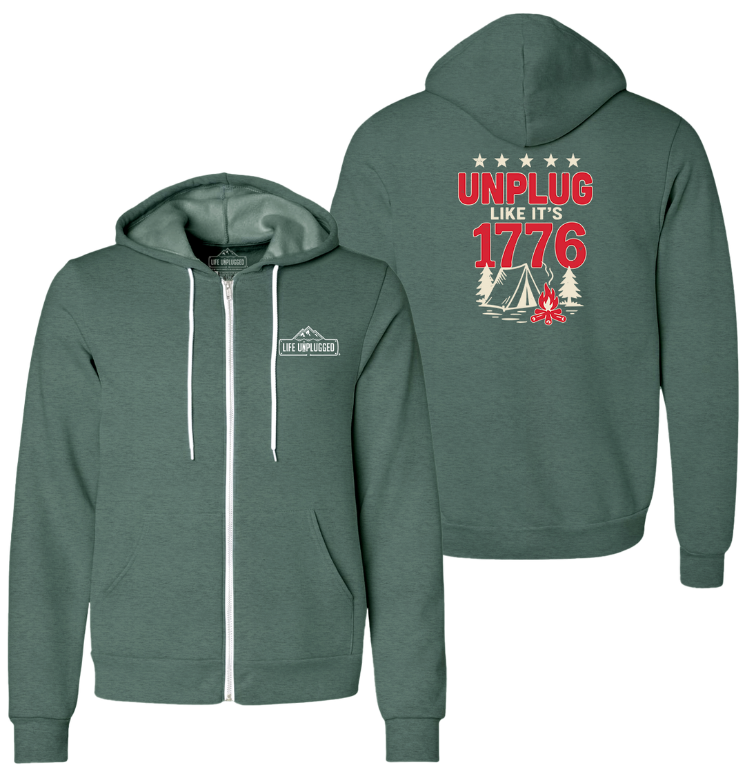 UNPLUG 1776 Supersoft Midweight Zip Up Hoodie