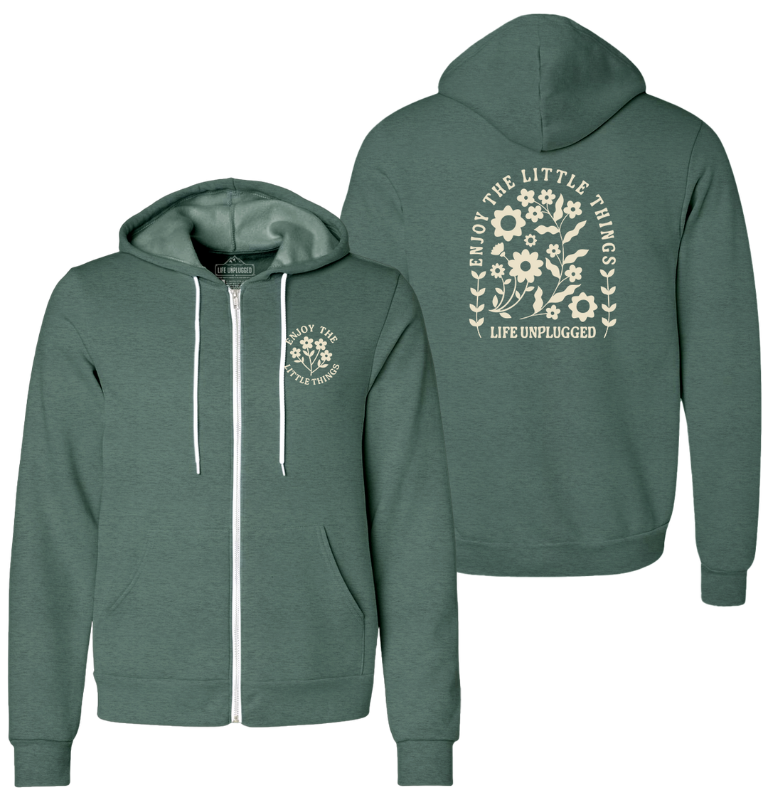 ENJOY THE LITTLE THINGS Supersoft Midweight Zip Up Hoodie