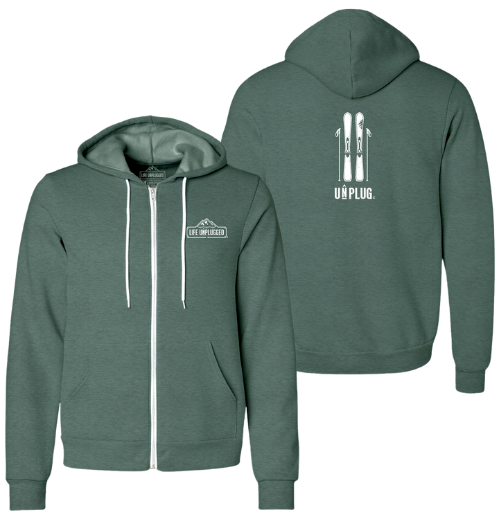 SKIING Supersoft Midweight Zip Up Hoodie