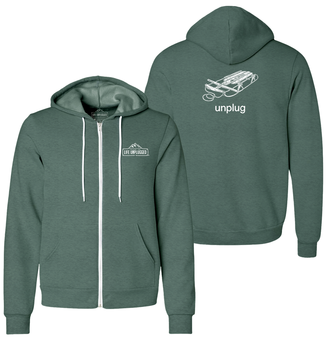 RUNNER SLED Supersoft Midweight Zip Up Hoodie