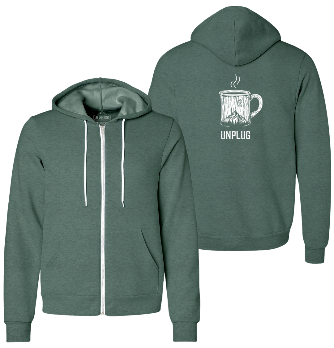 WOODEN COFFEE MUG Supersoft Midweight Zip Up Hoodie