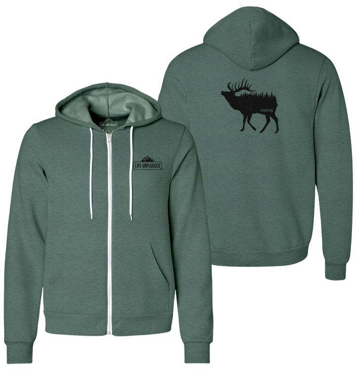 ELK IN THE TREES Supersoft Midweight Zip Up Hoodie