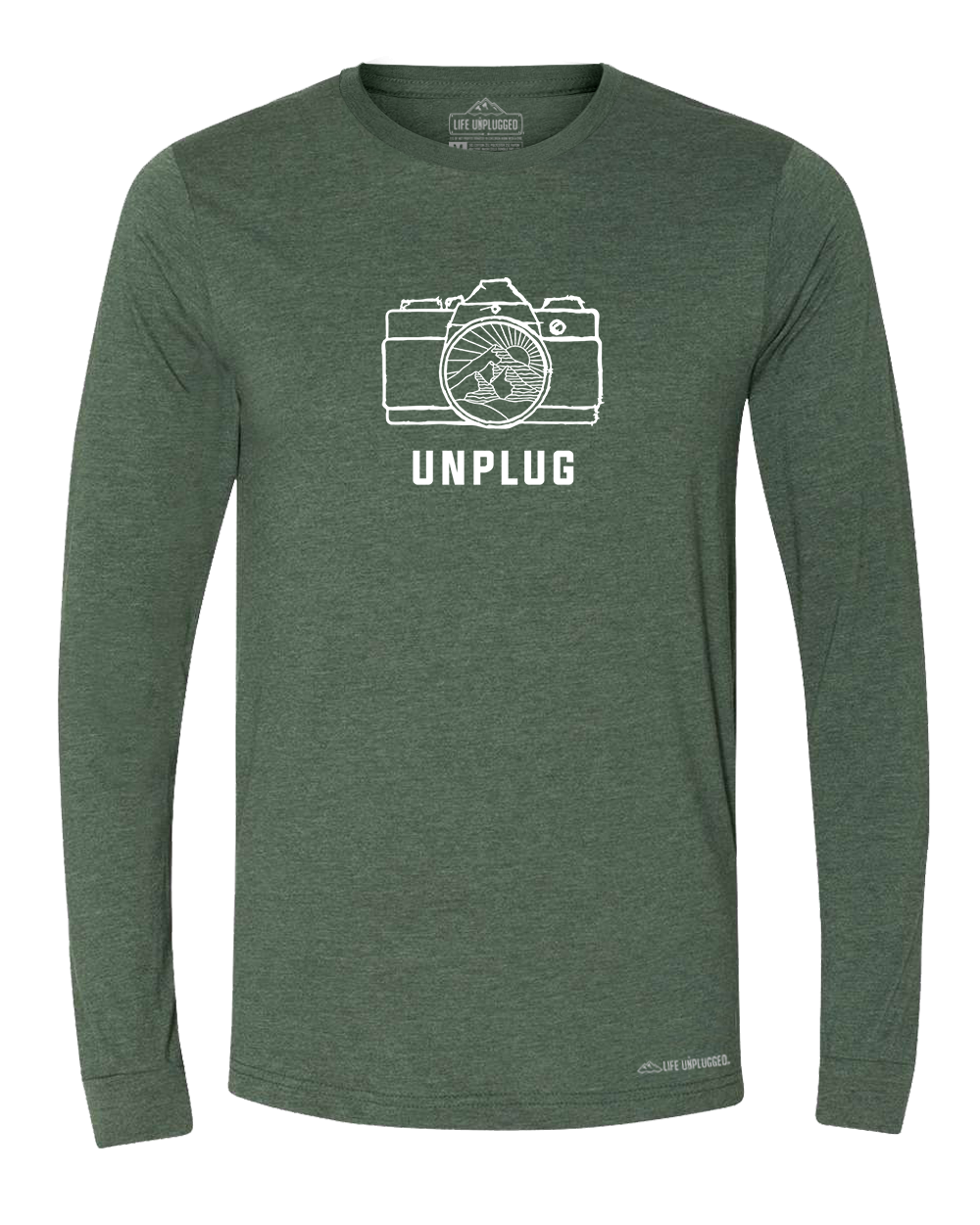 Camera Mountain Lens Premium Polyblend Long Sleeve T-Shirt - Life Unplugged