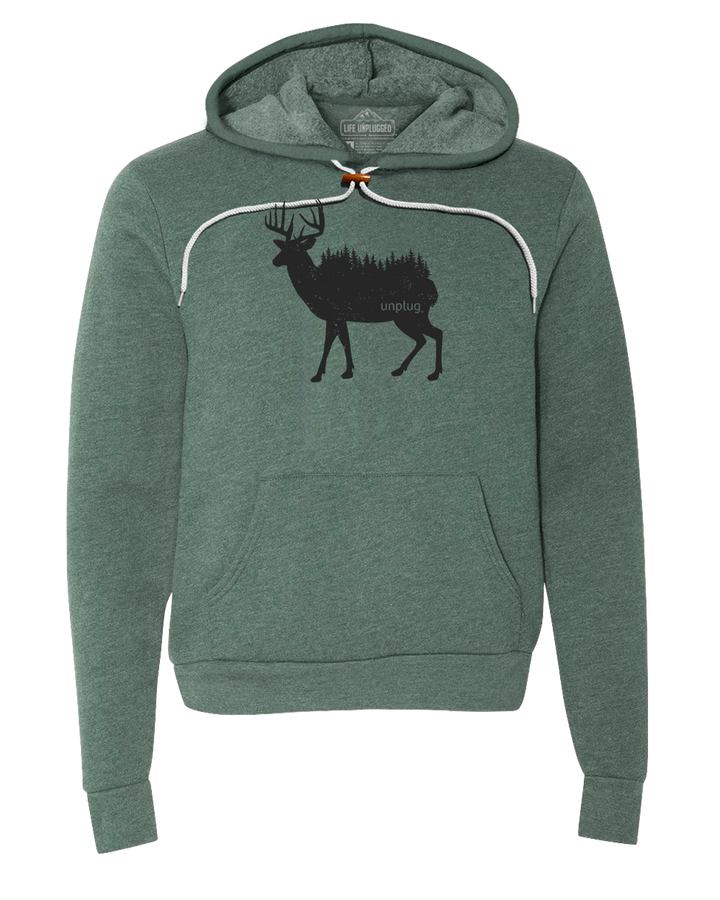 Deer In The Trees Premium Super Soft Hooded Sweatshirt - Life Unplugged